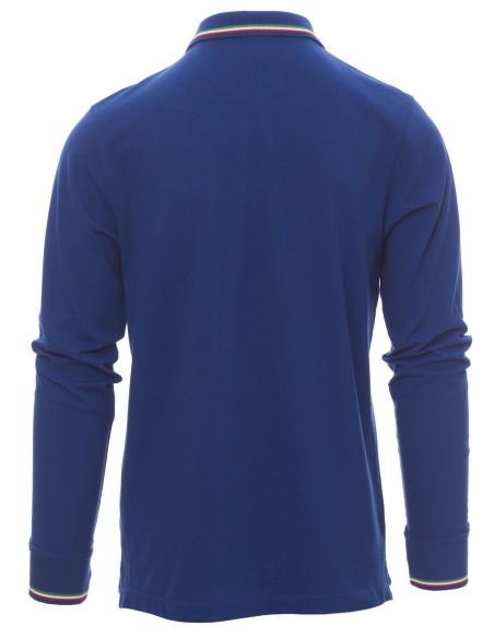 Polo unisex Payper aviazione cotone 100% manica lunga tricolore