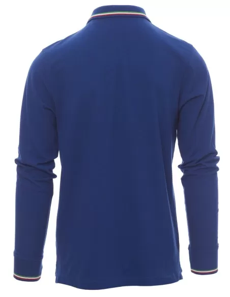 2 - Polo unisex Payper aviazione cotone 100% manica lunga tricolore