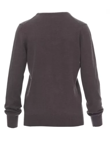 2 - Maglioncino in cotone maglia collo a v manica lunga donna Payper business lady