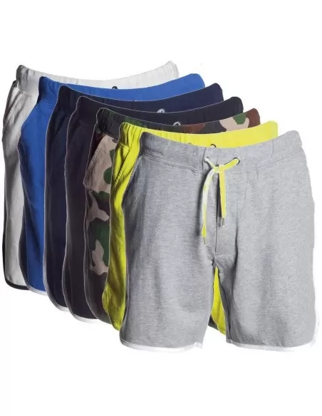 Bermuda pantaloncino corto in felpa Payper combat cotone uomo running corsa