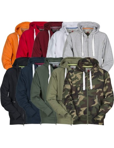 Felpa maglia cappuccio zip lunga Payper dallas+ cotone uomo anche mimetica