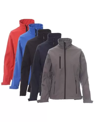 1 - Giacca soft shell giubbino donna traspirante impermeabile Payper dublin lady