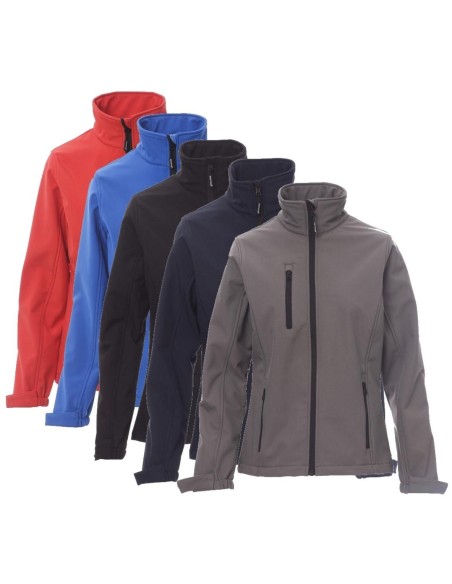 Giacca soft shell giubbino donna traspirante impermeabile Payper dublin lady
