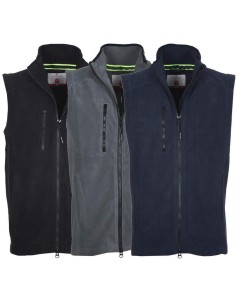 Gilet smanicato in pile antipilling zip intera felpa maglia Payper easy+ uomo