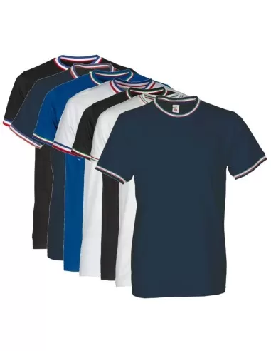 1 - T-shirt manica corta maglia bandiera italia italy cotone uomo Payper flag