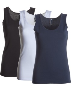 Canotta sfiancata Payper flex top canottiera in cotone donna elasticizzata