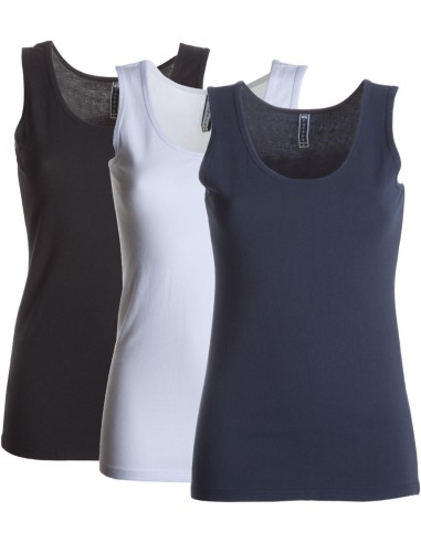 Canotta sfiancata Payper flex top canottiera in cotone donna elasticizzata