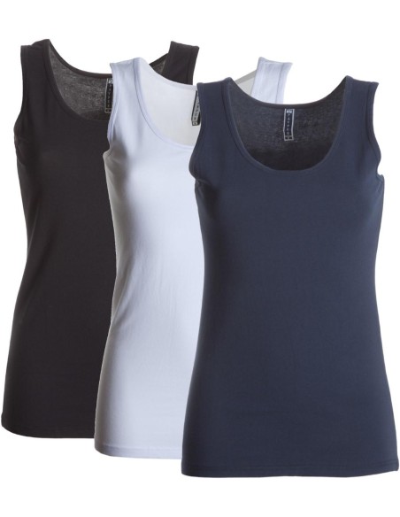 Canotta sfiancata Payper flex top canottiera in cotone donna elasticizzata