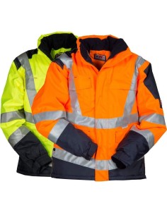 Giubbino hv bande 3m spalmato pu