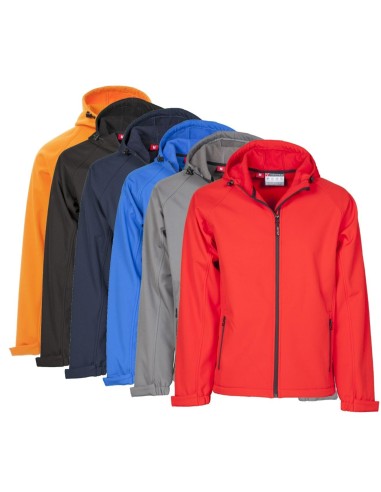 Giacca con cappuccio soft shell traspirabile impermeabile Payper gale uomo