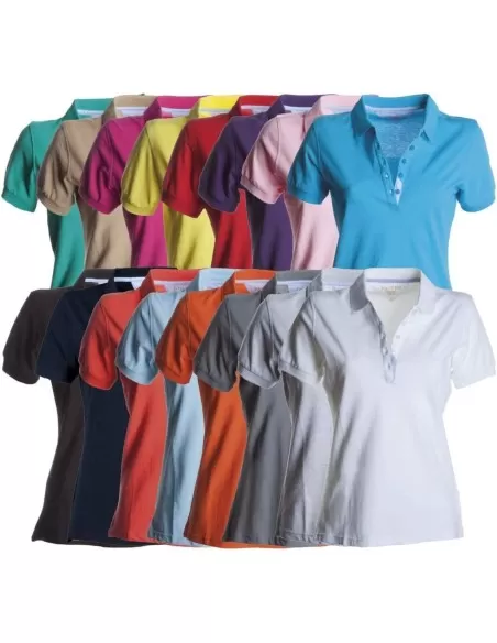 1 - Polo manica corta Payper glamour maglia maglietta sfiancata cotone donna