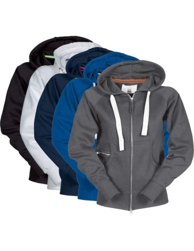 Felpa estiva con cappuccio zip lunga cotone donna leggera Payper hawaii+ lady