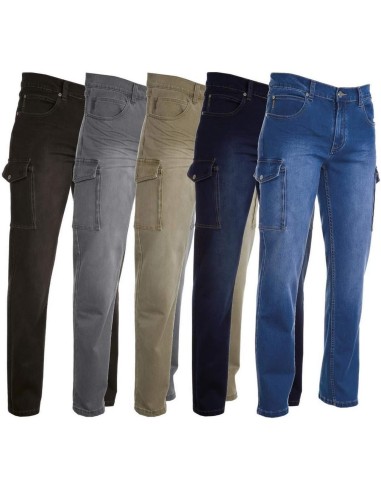 Pantalone jeans Payper hummer elasticizzato uomo tasconi laterali