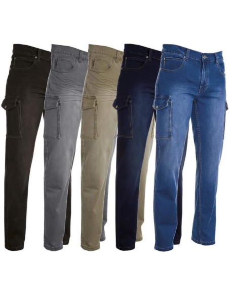 Pantalone jeans Payper hummer elasticizzato uomo tasconi laterali