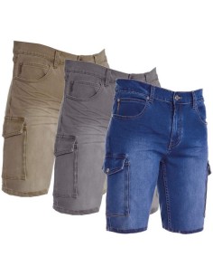 Bermuda jeans Payper jeep pantalone corto elasticizzato uomo tasconi laterali