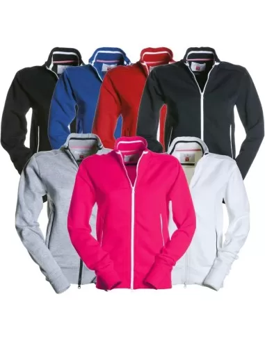 1 - Felpa zip lunga Payper melbourne maglia in cotone donna