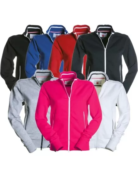 1 - Felpa zip lunga Payper melbourne maglia in cotone donna