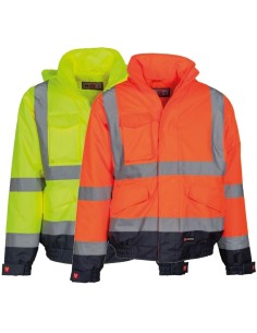Giubbino giacca alta visibilita' da lavoro Payper paddock bande riflettenti