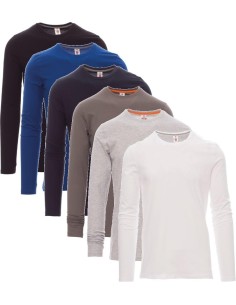 T-shirt manica lunga girocollo Payper pineta maglia cotone uomo