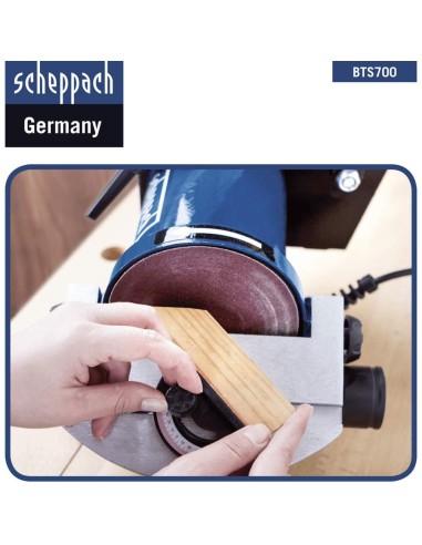 Levigatrice combinata Scheppach bts700 a nastro verticale con disco