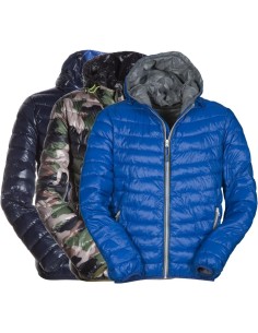 Piumino uomo giacca giubbino con cappuccio leggero 100 grammi Payper replica