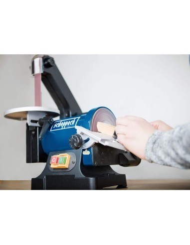 Levigatrice combinata Scheppach bts700 a nastro verticale con disco