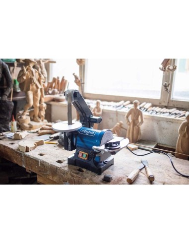 Levigatrice combinata Scheppach bts700 a nastro verticale con disco