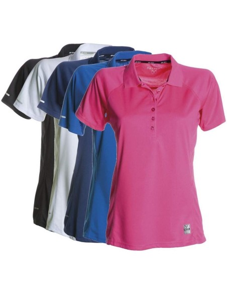 Polo manica corta donna maglia sfiancata running fitness Payper training lady