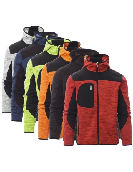 55 - Giacca soft shell Payper trip impermeabile traspirante con cappuccio uomo