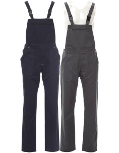 Salopette pettorina blu da lavoro in cotone Payper trolley