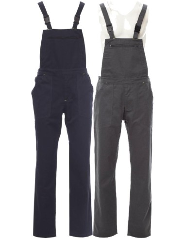 1 - Salopette pettorina blu da lavoro in cotone Payper trolley