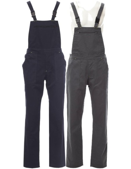 1 - Salopette pettorina blu da lavoro in cotone Payper trolley