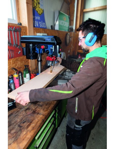 5 - Trapano a colonna da banco con laser 550w Scheppach dp16sl per ferro e metalli