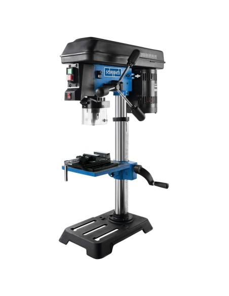 7 - Trapano a colonna da banco con laser 550w Scheppach dp16sl per ferro e metalli