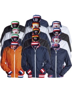 Giacca giacchetto bomber estivo impermeabile nazionali Payper united uomo