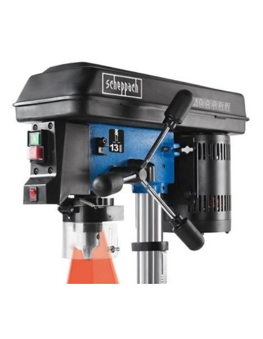 9 - Trapano a colonna da banco con laser 550w Scheppach dp16sl per ferro e metalli