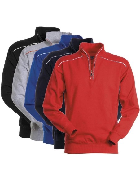 31 - Felpa zip corta Payper vancouver maglia in cotone uomo