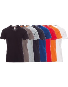 T-shirt manica corta collo v maglia cotone uomo Payper v-neck