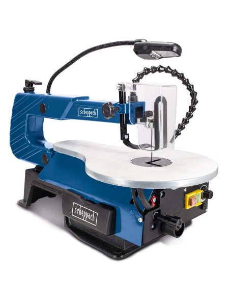 Traforo oscillante Scheppach sd1600v seghetto sega da legno piano inclinabile