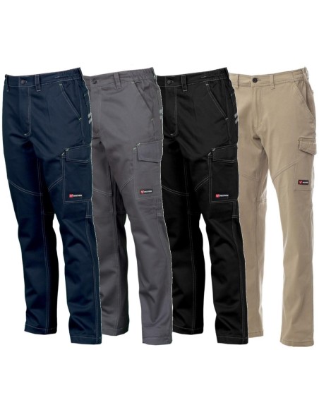 41 - Pantalone da lavoro multistagione cotone multitasche Payper worker stretch