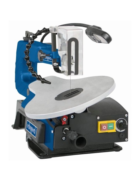 Traforo oscillante Scheppach sd1600v seghetto sega da legno piano inclinabile