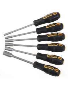 1 - Serie 6 cacciaviti giraviti a bussola testa esagonale PROXXON 22644 flex-dot