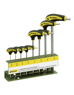 Serie di 8 chiavi brugola esagonali hx 2-10 mm con impugnatura a l PROXXON 22650