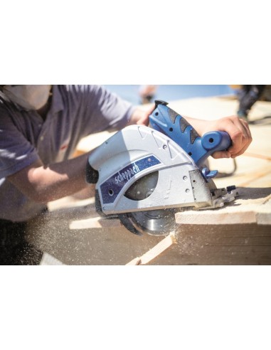 Sega circolare a immersione con barra binario guida 1400 mm Scheppach pl55