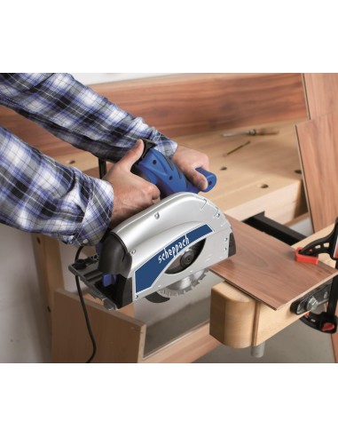 Sega circolare a immersione con barra binario guida 1400 mm Scheppach pl55