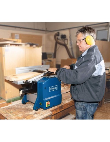 4 - Pialla a filo e spessore combinata per legno 1250 w 204 mm Scheppach hms850