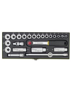 Serie chiavi a bussola con cricchetto da 3/8" 24 pz PROXXON 23110