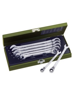 1 - Serie 7 pz chiavi combinate con testa a cricchetto microspeeder 8 - 19 mm PROXXON 23124