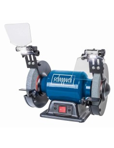 Smerigliatrice da banco 6" ø150 doppia mola Scheppach sm150l luce led 400w