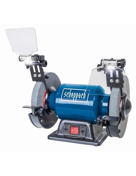 Smerigliatrice da banco 6" ø150 doppia mola Scheppach sm150l luce led 400w